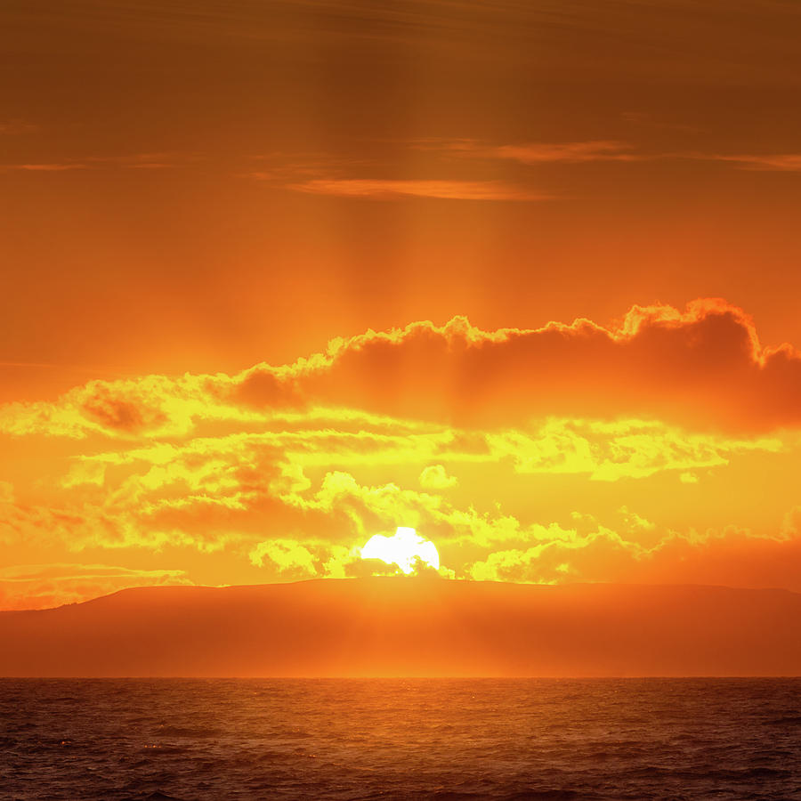 Amber Clouds Photograph by Gareth Burge Photography - Fine Art America