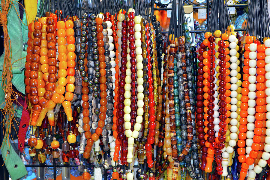 Amber Gemstones Traditional Rosary Beads #07 Photograph