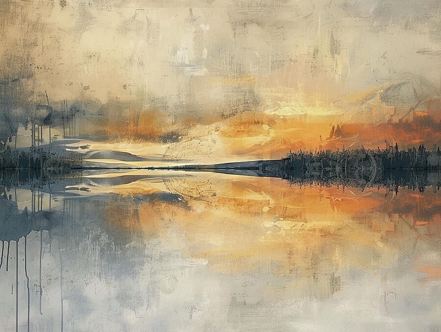 Amber Tranquility Digital Art by Michael Lees