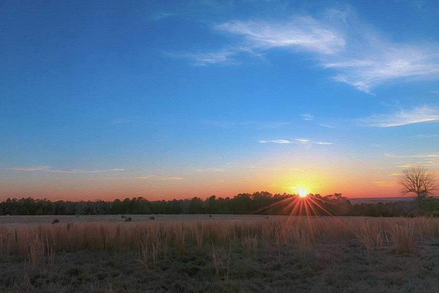 Field Sunset 2 Photograph by John Kirkland