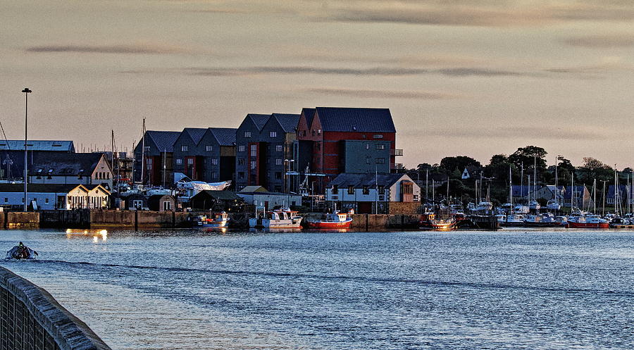 Amble Harbour And Marina Photograph by Jeff Townsend
