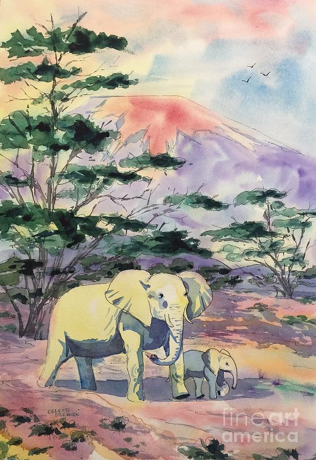 Amboseli Elephants Photograph by Celeste Drewien