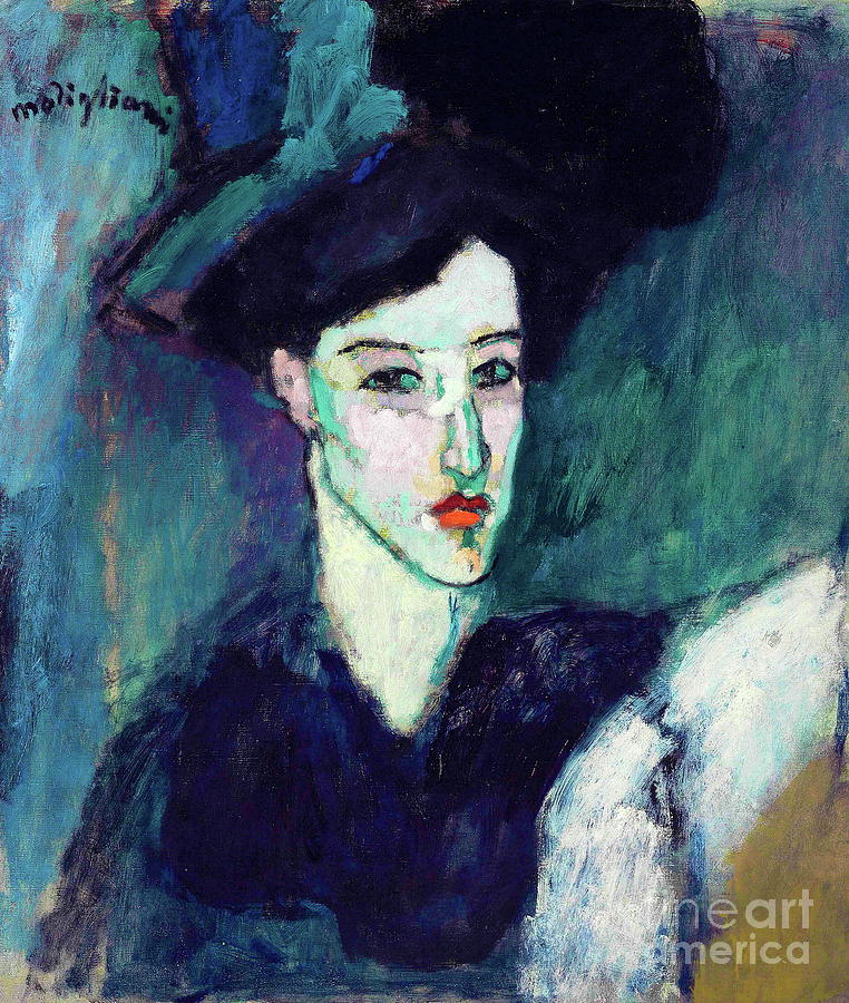 Amedeo Modigliani - La Juive Painting by Alexandra Arts