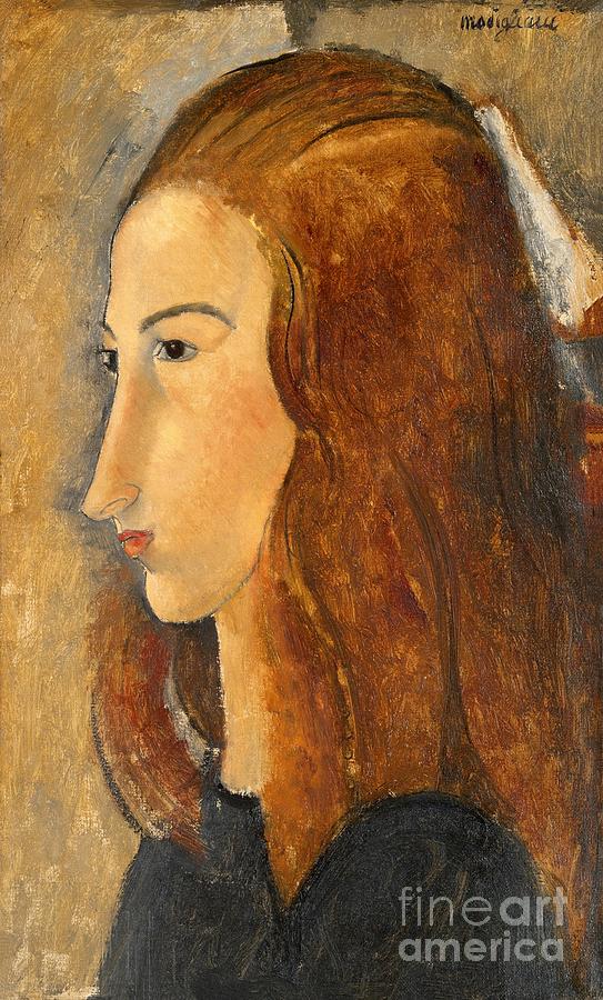 Amedeo Modigliani - Portrait of a Woman 5 Painting by Alexandra Arts