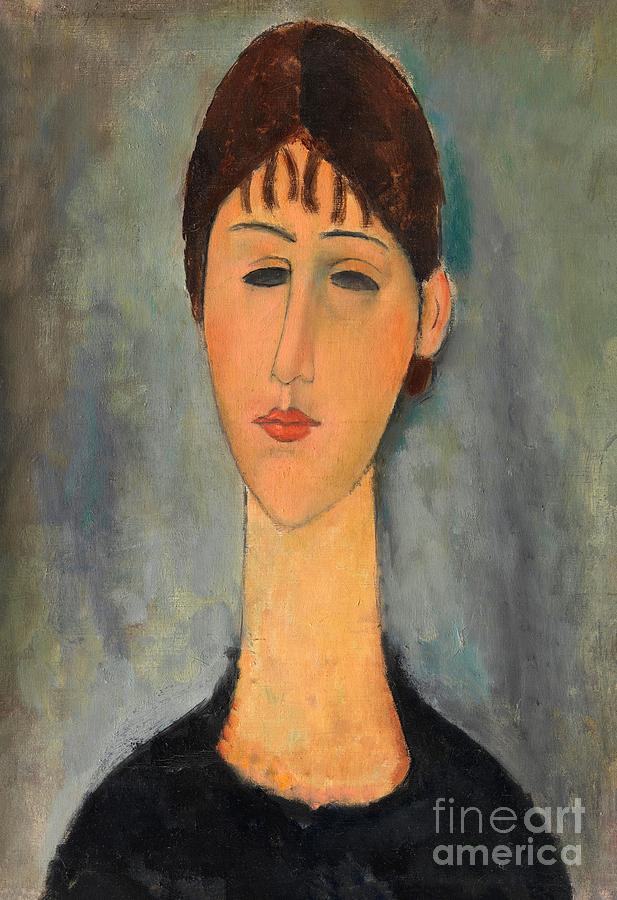 Amedeo Modigliani - Portrait of Mme Zborowska Painting by Alexandra ...