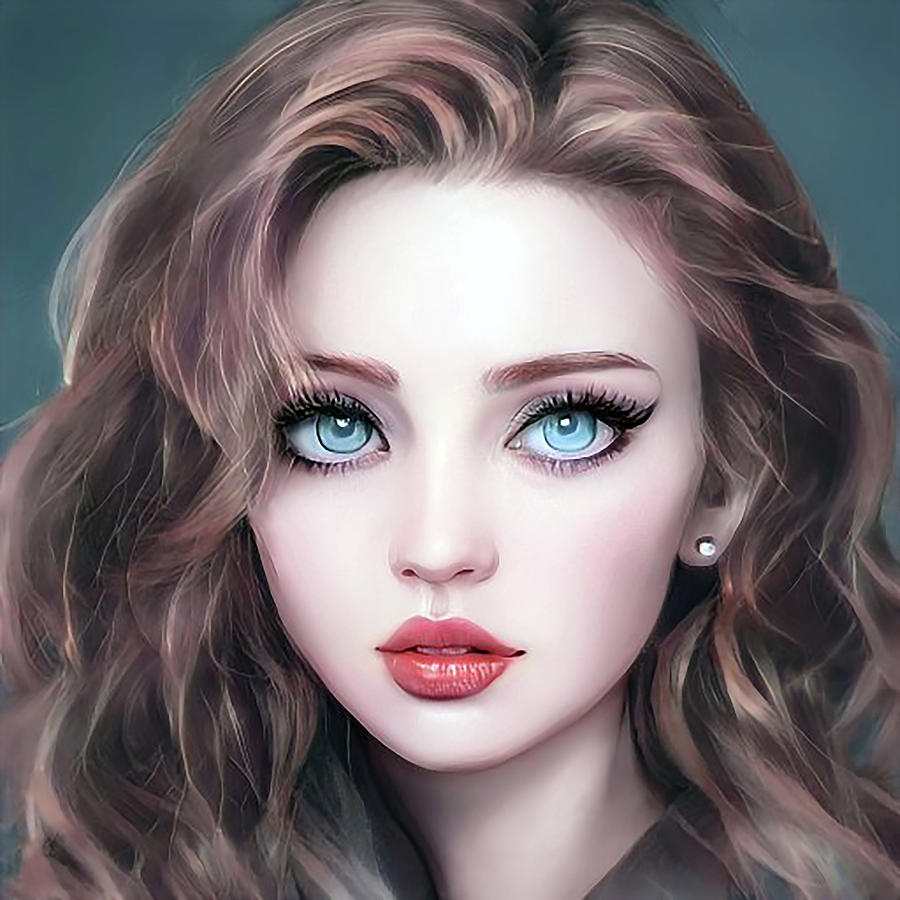 Beautiful Girl Digital Art By Caterina Christakos   Fine Art America