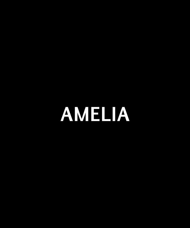 Amelia Name Text Tag Word Background Colors Digital Art by Queso ...