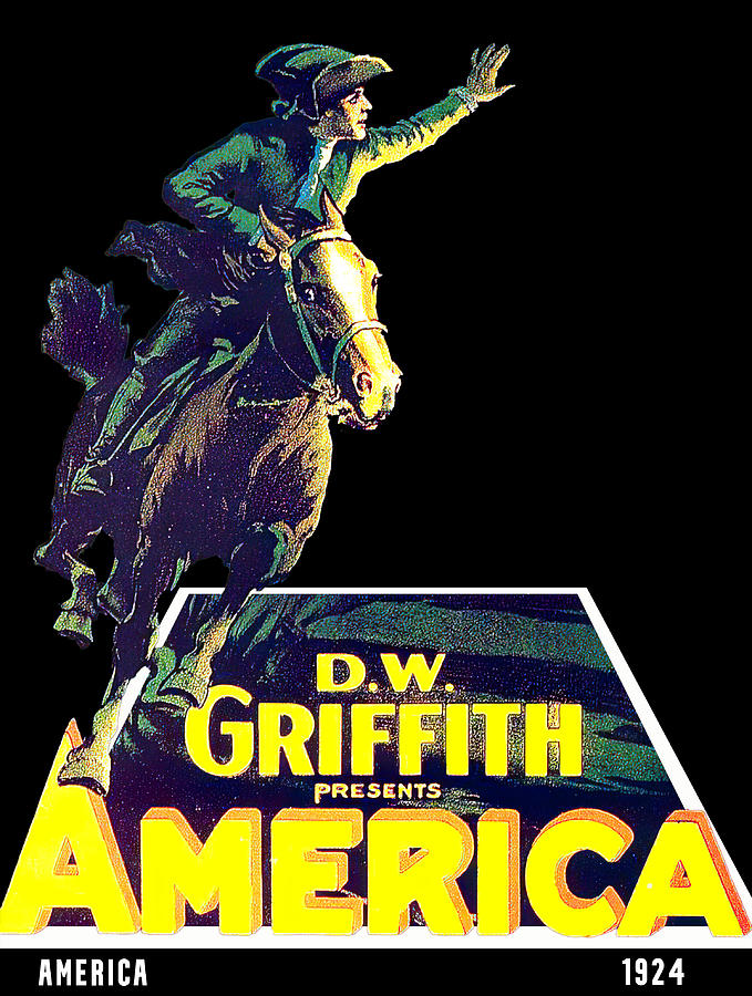 America, 1924 - 3d movie poster Mixed Media by Movie World Posters