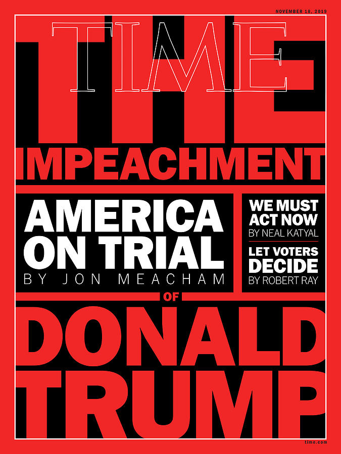 America on Trial Photograph by Typography cover by TIME - no credit