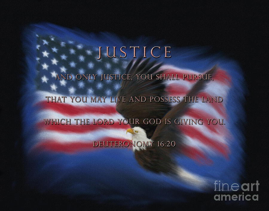 America Pursue Justice 2 Digital Art by Constance Woods
