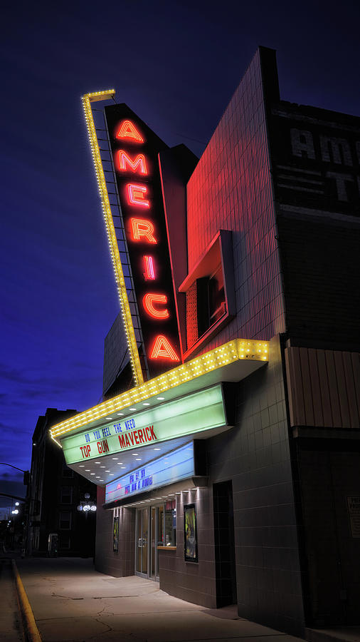 America Theatre - Casper WY Photograph by Stephen Stookey