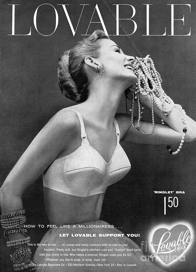 American Advertisement for Lovable Bras Photograph by Granger - Pixels
