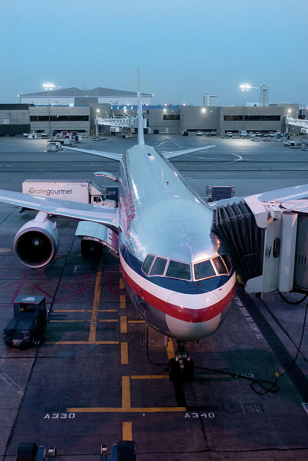 American Airlines Boeing 777 at the Gate Photograph by Erik Simonsen
