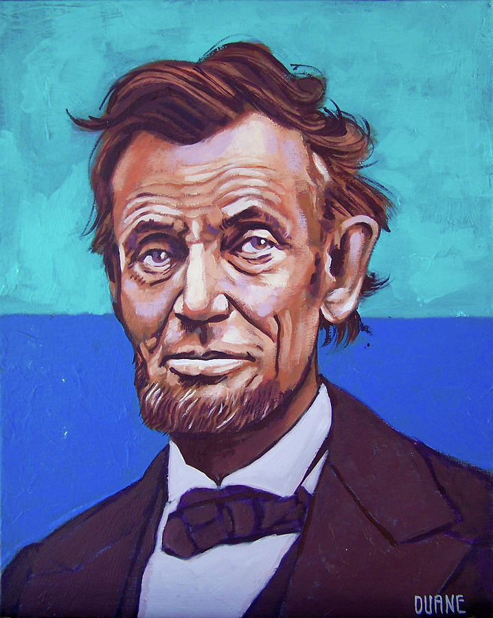 American Badass Abraham Lincoln Painting By Duane Potosky - Fine Art 