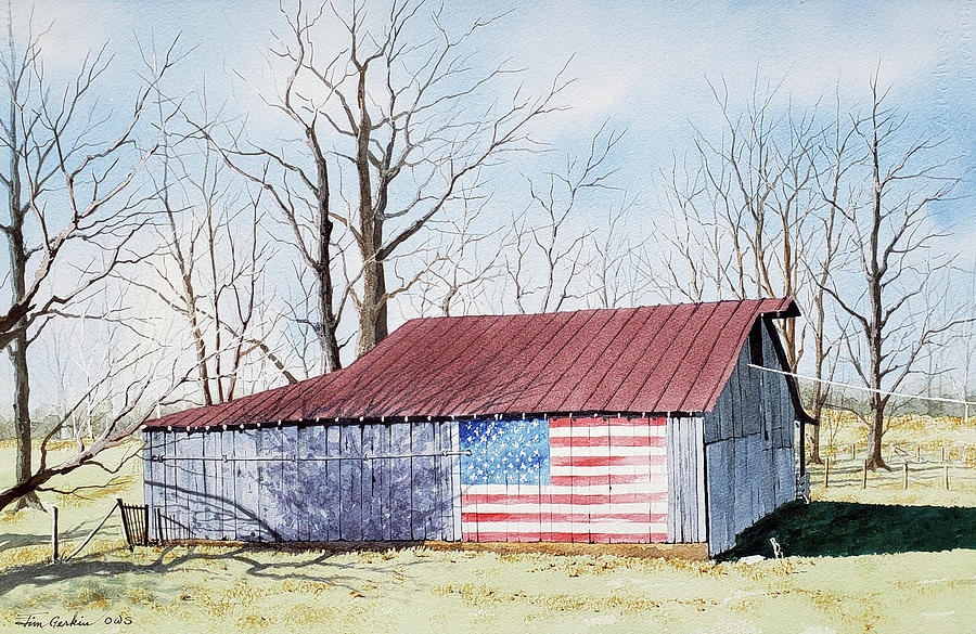 American Barn Painting by Jim Gerkin
