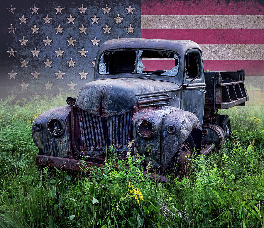 Pickup Truck Photograph - American Beauty 1 by Jerry LoFaro