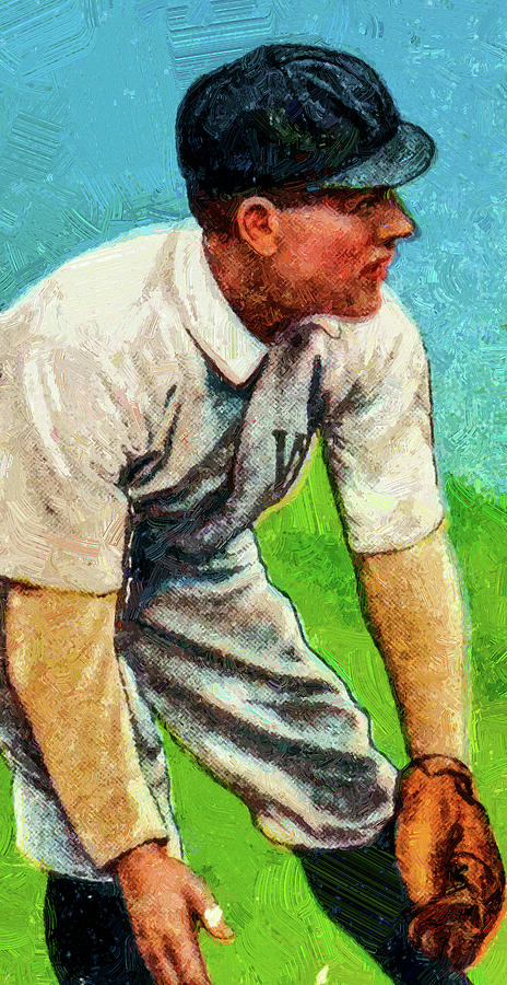 American Beauty No Frame Kid Elberfeld Baseball Game Cards Oil Painting Painting