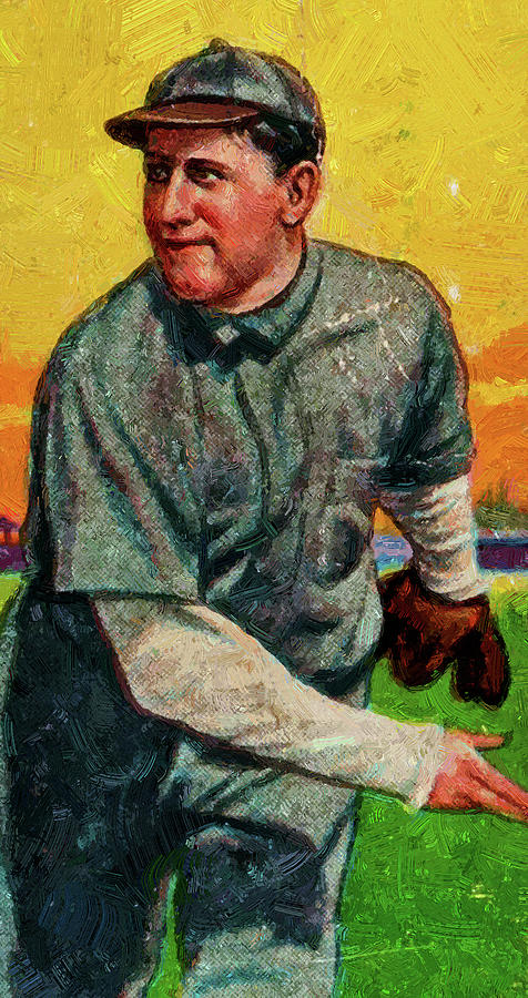 American Beauty Rube Geyer Baseball Game Cards Oil Painting Painting
