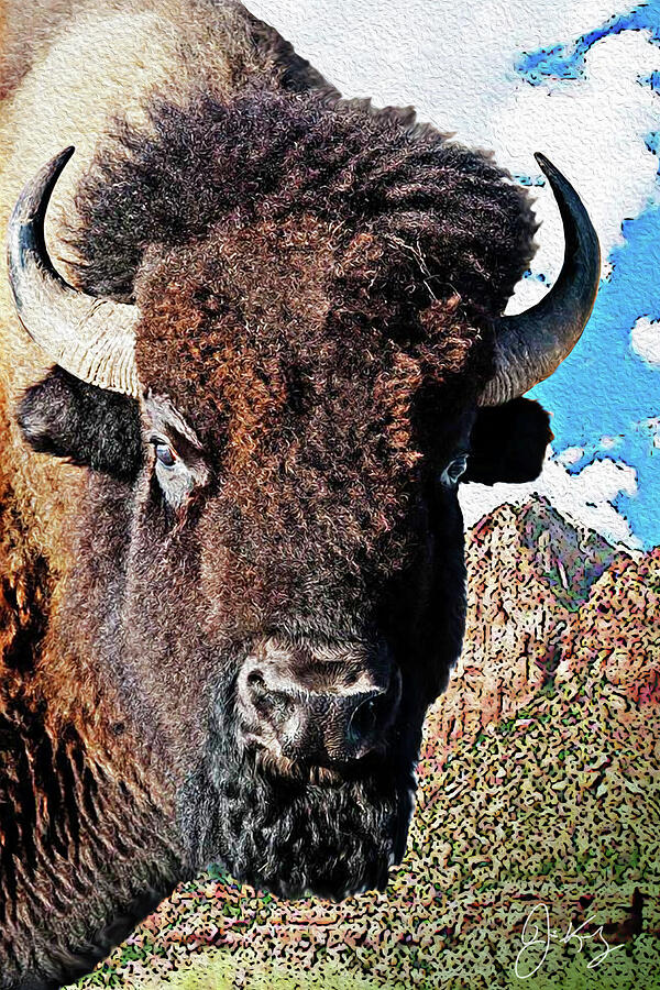 American Bison Painting by Jim Kennedy Fine Art America