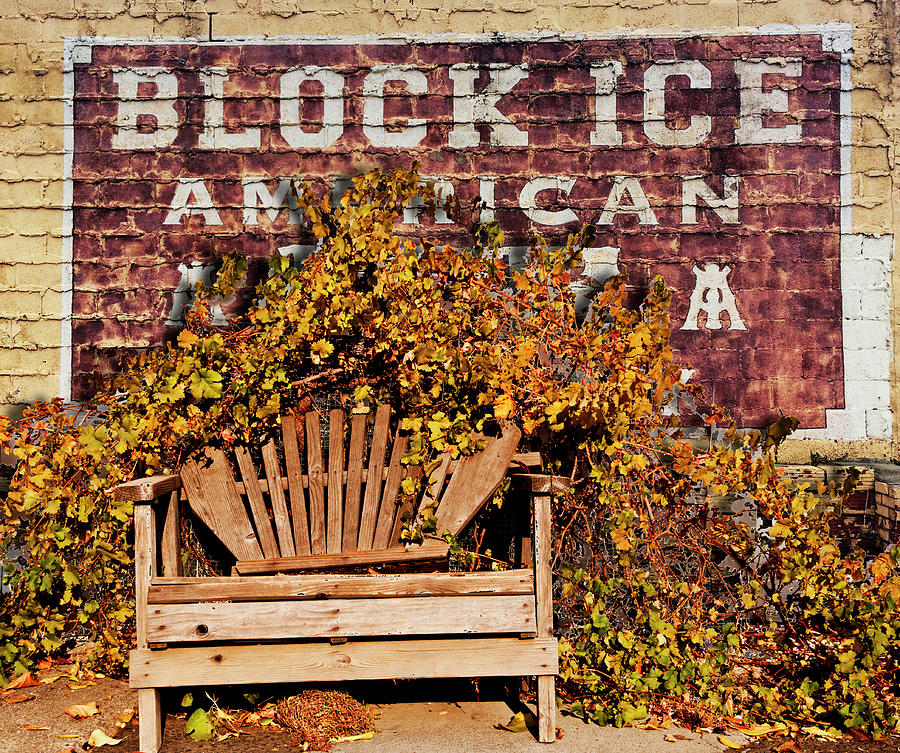 American Block Ice Photograph by Larry Butterworth