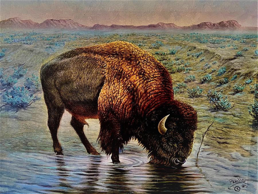 American Buffalo Painting by Gregory Perillo