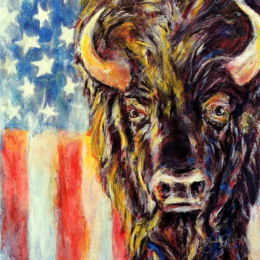 American Buffalo Painting by John Bohn