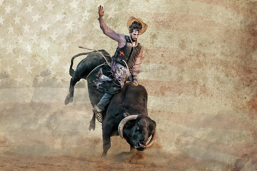 American Bull Rider Photograph by Fon Denton