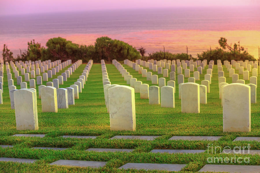 American Cemetery graveyard San Diego Photograph by Benny Marty