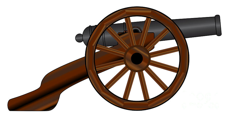 American Civil War Cannon Digital Art by Bigalbaloo Stock - Pixels
