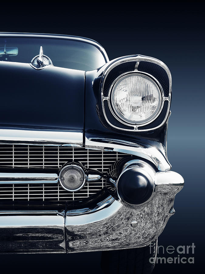 American classic car Bel Air 1957 Front Photograph by Beate Gube - Pixels