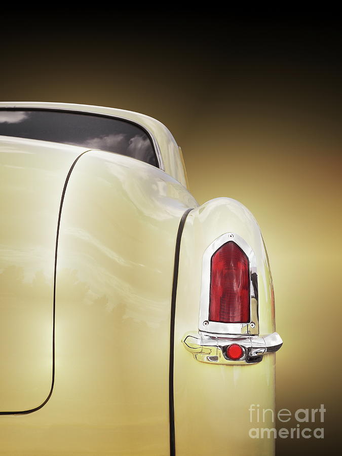American classic car Coronet 1950 taillight Photograph by Beate Gube