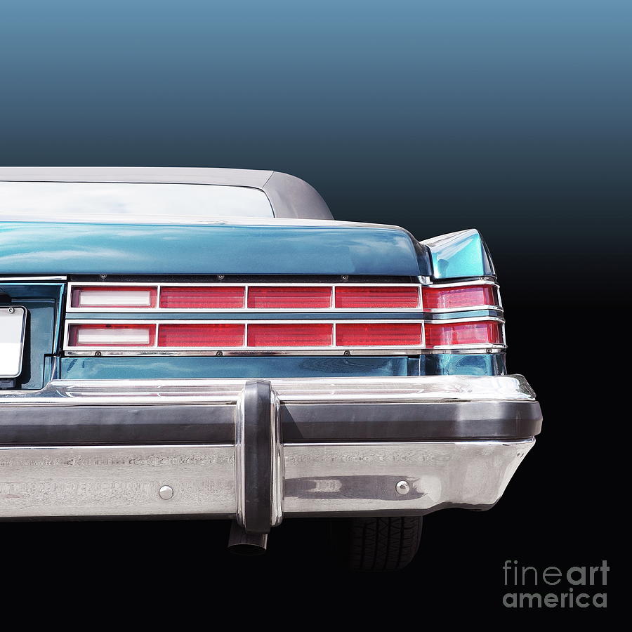 American classic car Grand Ville Brougham 1975 Rear Photograph by Beate Gube