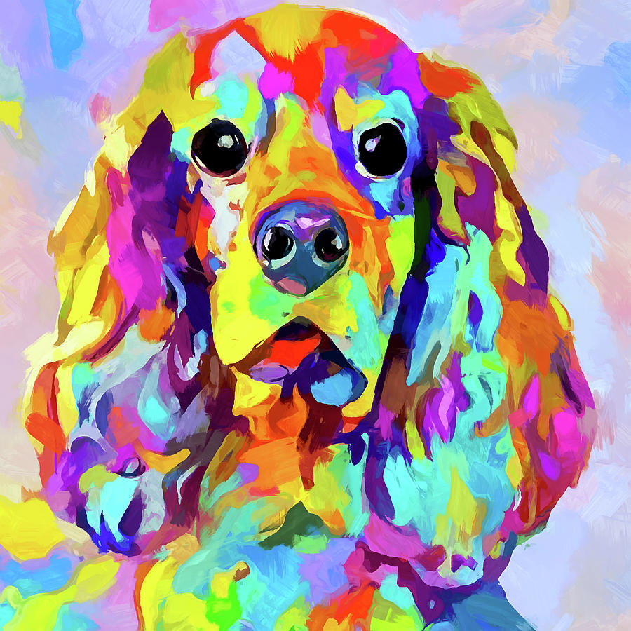 American Cocker Spaniel 3 Painting by Chris Butler