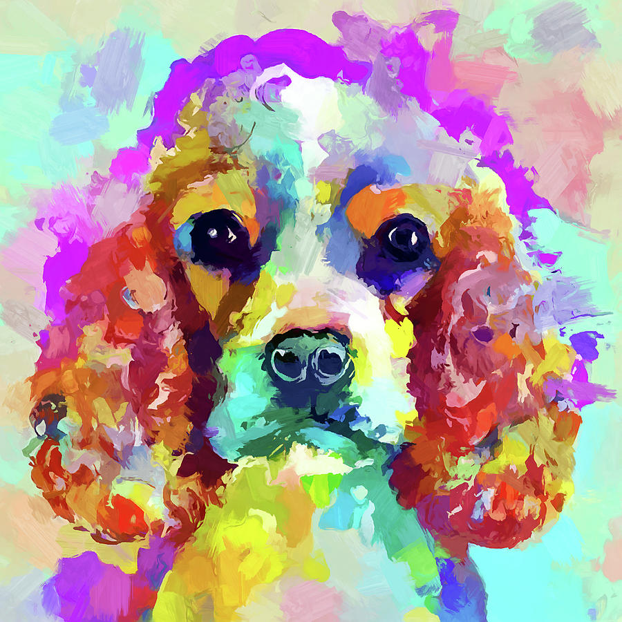 American Cocker Spaniel 5 Painting by Chris Butler