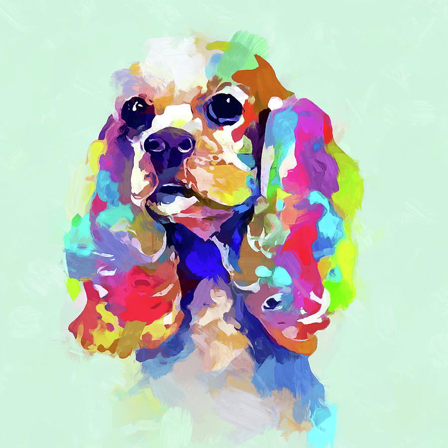 American Cocker Spaniel 7 Painting by Chris Butler