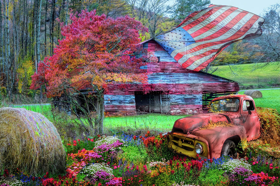 American Country Farm Photograph by Debra and Dave Vanderlaan