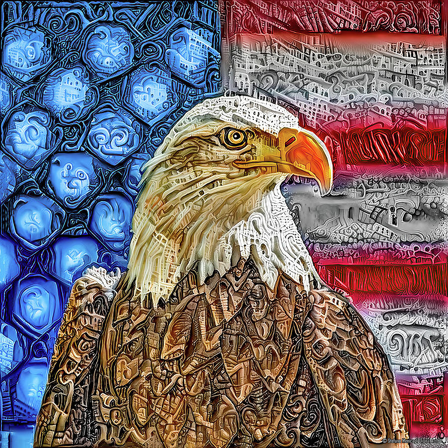 American Eagle 1a Digital Art by Stefano Menicagli | Fine Art America