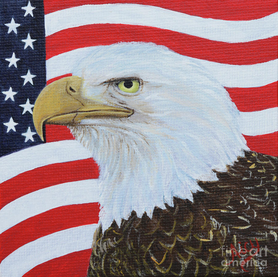American Eagle Painting by Aicy Karbstein
