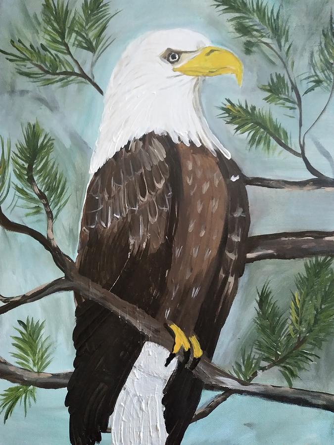 American Eagle Painting by Barbara Fincher