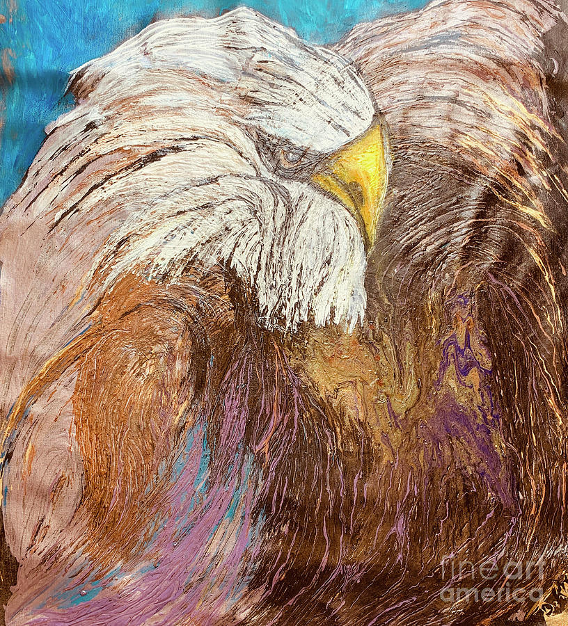American Eagle Painting by Duygu Kivanc