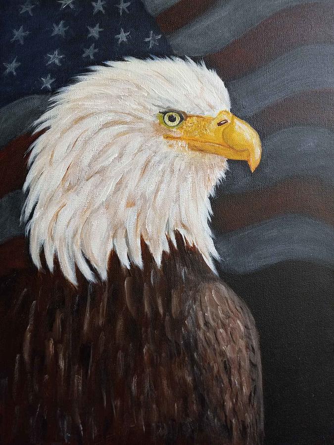 American Eagle Painting by Joan Sabella - Fine Art America