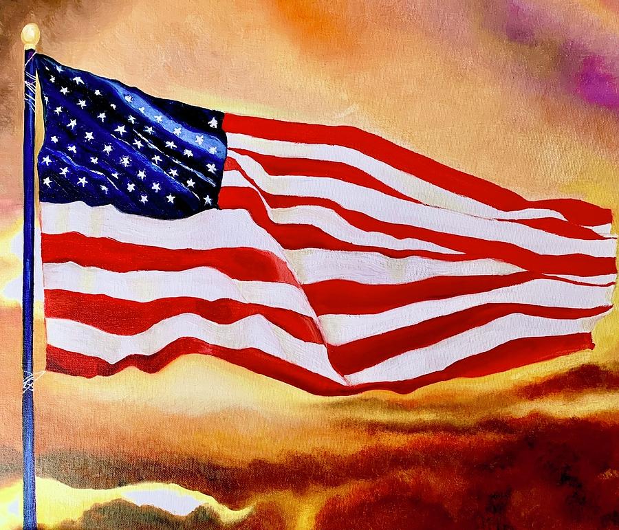 American Emblem Painting by Victoria Rhodehouse