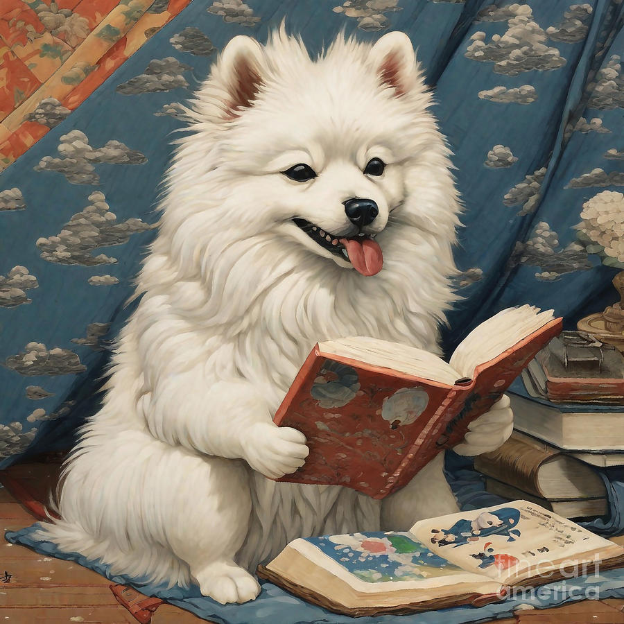 American Eskimo Dog Drawing by Clint McLaughlin - Fine Art America