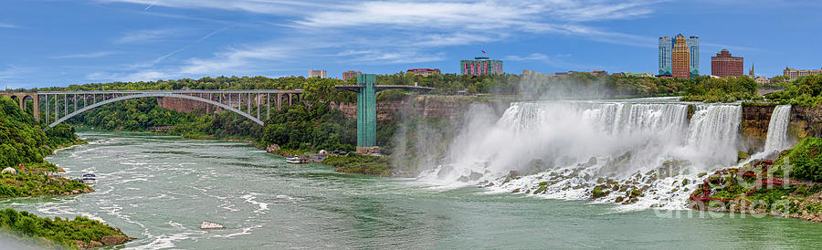 American Falls and Rainbow Bridge Photograph by Jerry Fornarotto