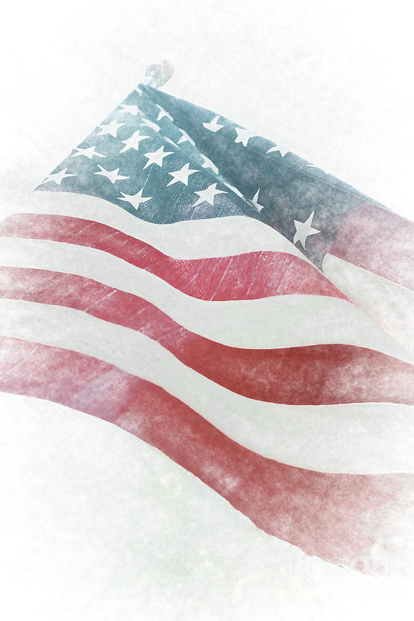 American Flag 4 #freedom #patriotic  Photograph by Andrea Anderegg