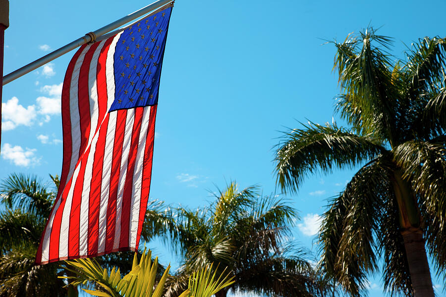 American Flag Coral Gables, Florida Digital Art by David Smith