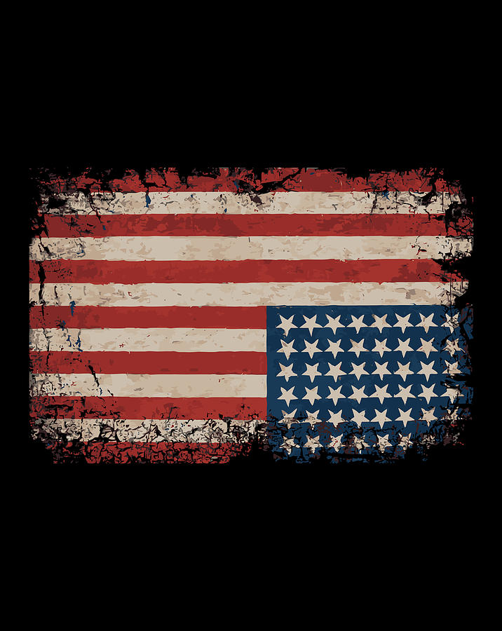 American Flag Distress Upside Down United States Usa Digital Art by ...