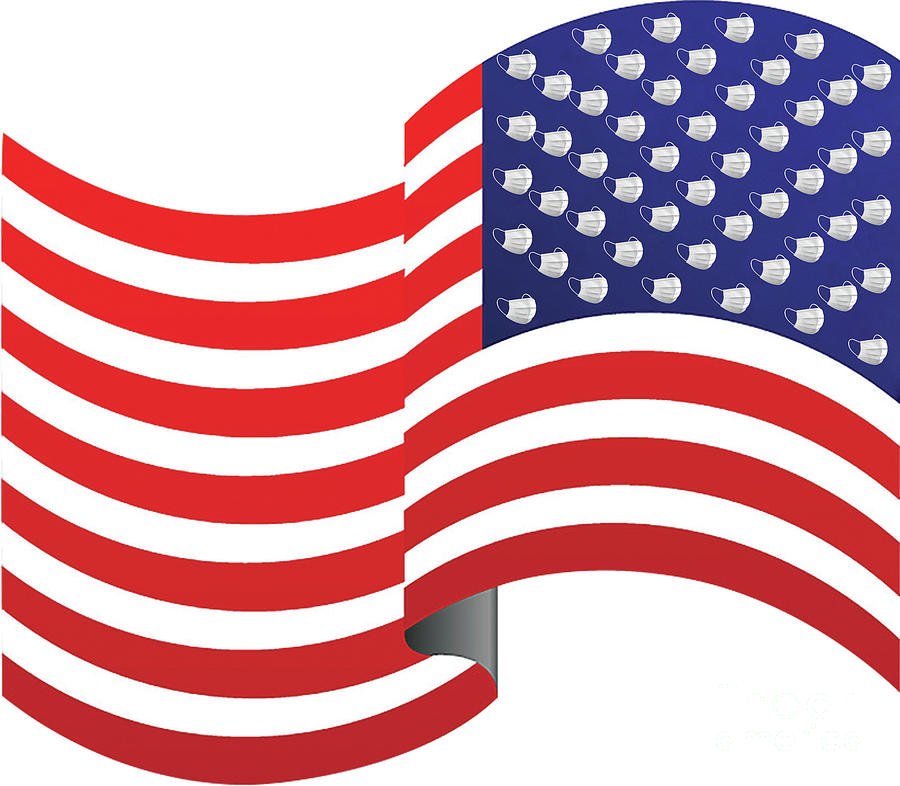 American Flag Digital Art by Fei A