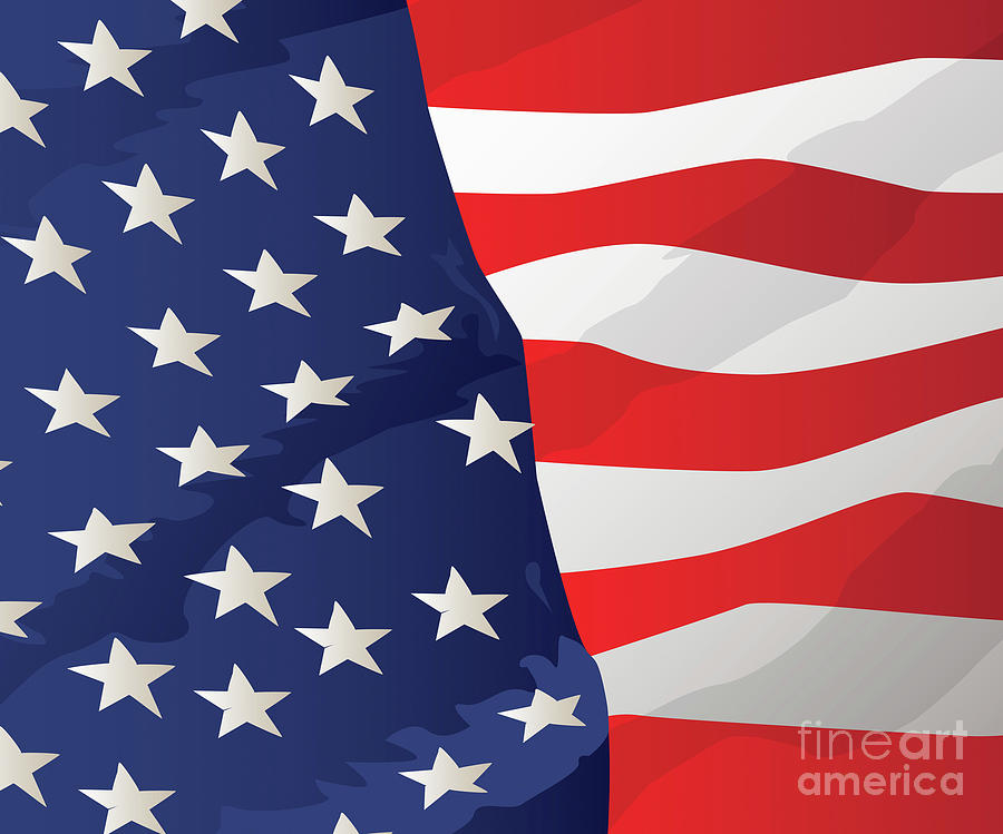 American Flag Digital Art by Joe Barsin