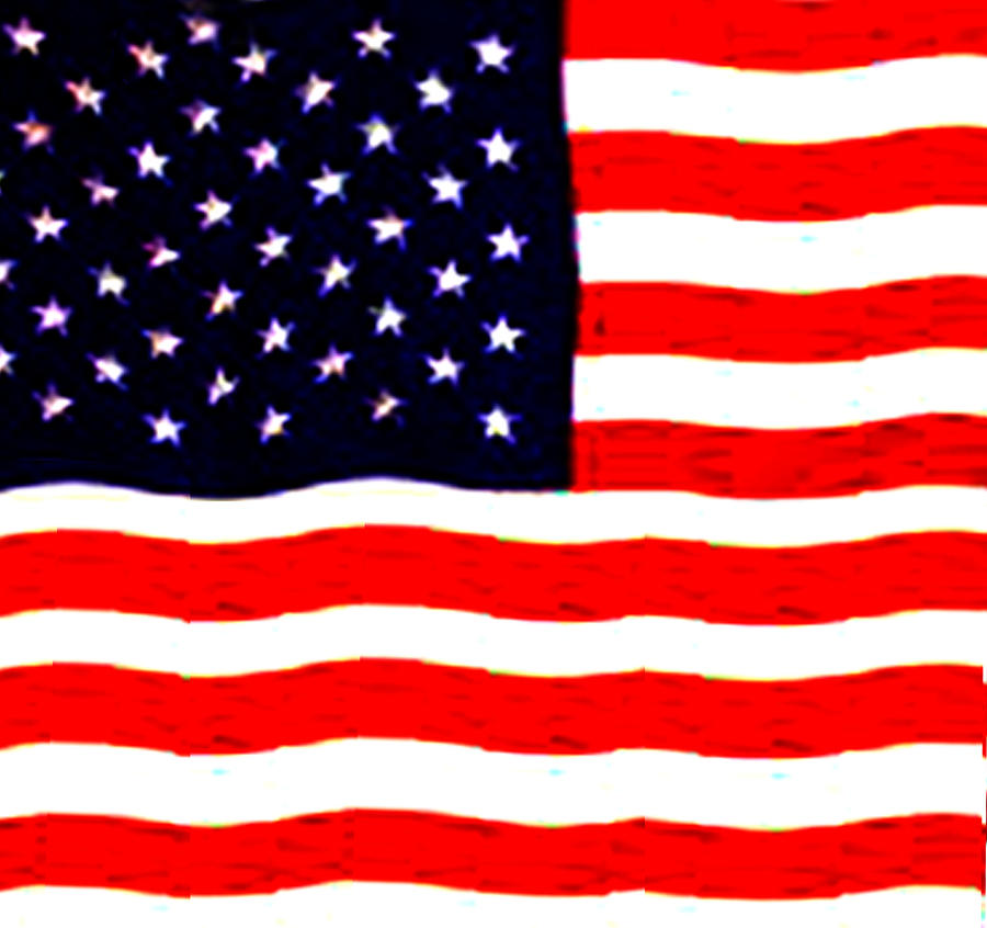 American Flag Digital Art by Karen Zuk Rosenblatt